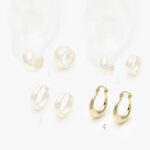 Arracadas Chapa de Oro Lisos 0770