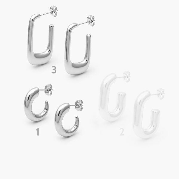 Aretes Acero Inoxidable Chunky 0062 - Image 1