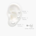 Piercing Acero Inoxidable Perla 0205