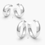 Aretes Chapa de Rodio Liso 466