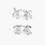Aretes Chapa de Rodio Moños 489 - Modelo 1