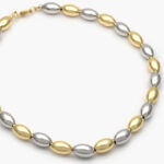 Collar Chapa de oro Bicolor 544