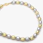 Collar Chapa de oro Bicolor 545