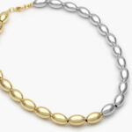 Collar Chapa de oro Bicolor 547