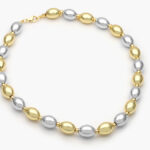 Choker Chapa de oro Bicolor 548