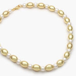 Collar Chapa de oro Perlas 551
