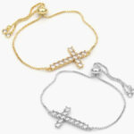 Pulso Chapa de Oro Cruz Zirconia 769 - Oro