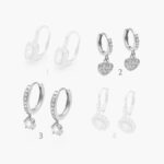 Arracadas Plata .925 Rodizados Zirconia 0118