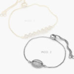 Pulso Chapa de Oro Concha/Flores 774