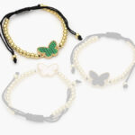 Pulso Chapa de Oro Mariposa Esmalte 756