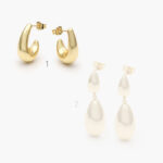 Aretes Chapa de Oro Liso 484