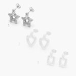 Aretes Chapa de Rodio 477