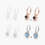 Arracadas Plata .925 Rodizados Zirconia 0121