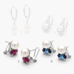 Arracadas Plata .925 Rodizados Perla 0117