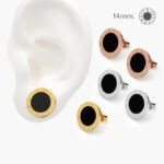 Broqueles Acero Inoxidable Números Romanos 25