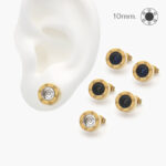 Broqueles Acero Inoxidable Zirconia Tornillo 28