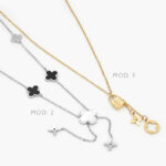 Collar Acero Inoxidable Flor Candado 448