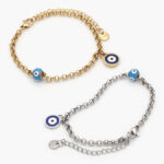 Pulso Acero Inoxidable Ojo Turco Esmalte 366