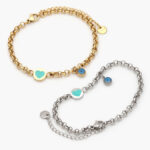 Pulso Acero Inoxidable Corazón Esmalte 371