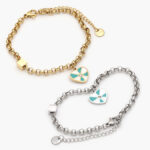 Pulso Acero Inoxidable Corazón Esmalte 372