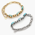 Pulso Acero Inoxidable Ojo Esmalte 375