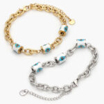 Pulso Acero Inoxidable Barril Ojo Turco 387