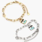 Pulso Acero Inoxidable Candado Esmalte 388