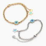 Pulso Acero Inoxidable Esmalte Estrellas 409