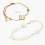 Pulso Acero Inoxidable Flor/Mariposa 423