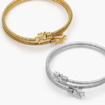 Brazalete Acero Inoxidable Trebol 4 hojas 476