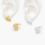 Aretes Chapa de Oro/Rodio 539