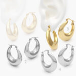 Arracadas Chunky Acero Inoxidable 143