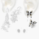 Aretes Chapa de Rodio Esmalte 534