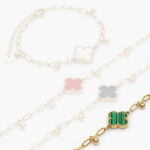 Pulso Acero Inoxidable Flores Esmalte 440