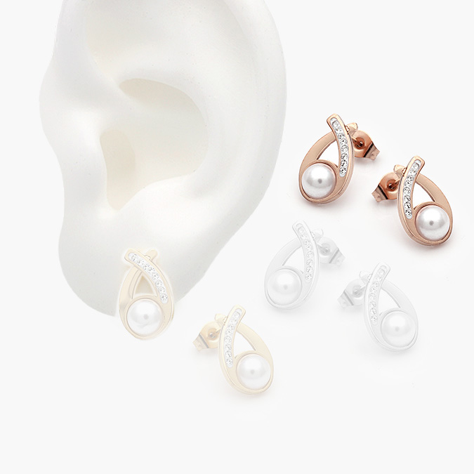 marcate141 Broqueles Acero Inoxidable Perla 36 - Image 1