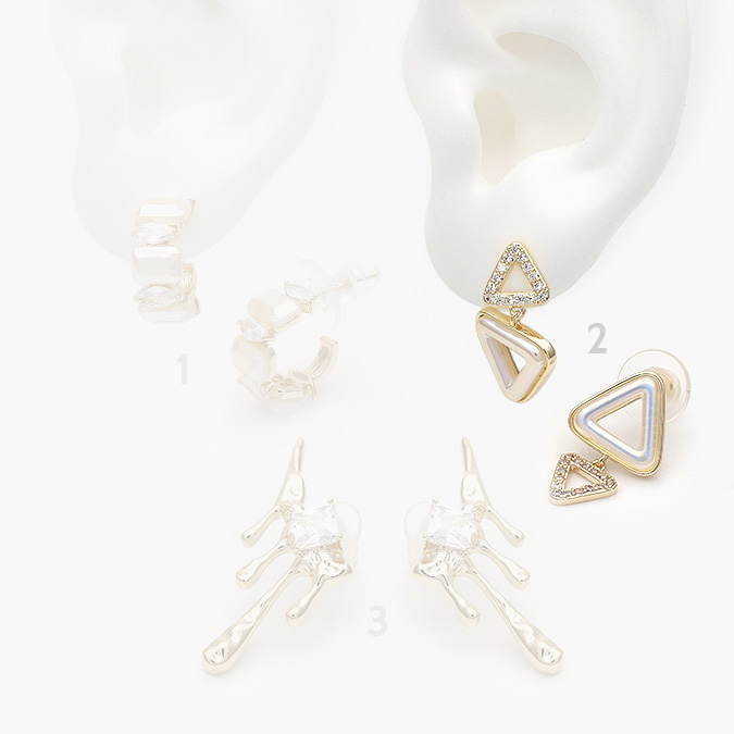 marcate280 Aretes Chapa de oro Perlas 528 - Image 1