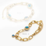 Pulso Acero Inoxidable Ojo Esmalte 430