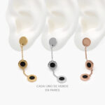 Aretes Acero Inoxidable Números Romanos 83