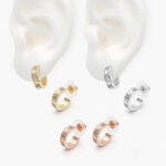 Aretes Acero Inoxidable Tornillo Zirconias 88