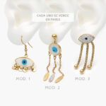 Aretes Acero Inoxidable Ojo Turco 89