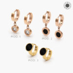 Arracadas Acero Inoxidable Números Romanos 175