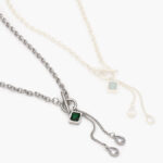 Collar Acero Inoxidable Zirconias 465