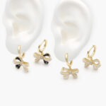 Hoops Chapa de Oro Moño Perlas 792