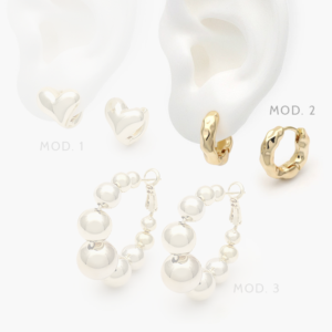 Arracadas Chapa de Oro Lisos 793