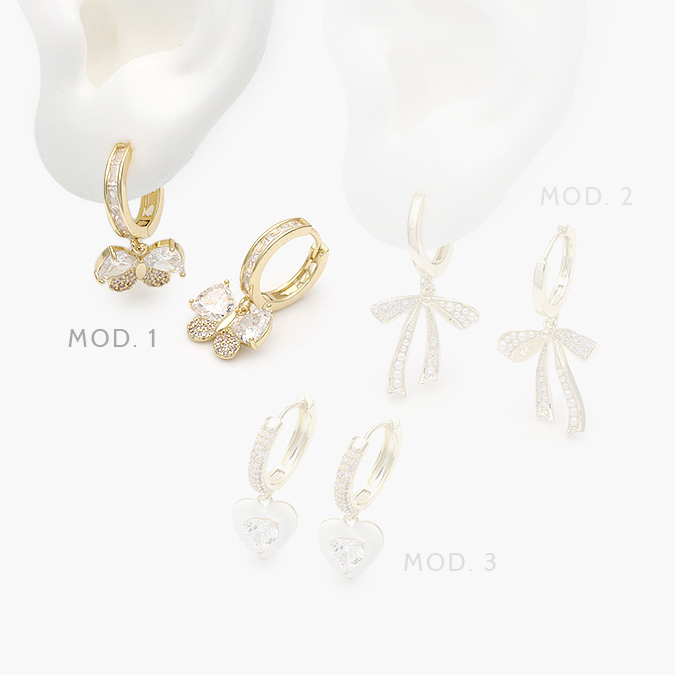 ca40797 Hoops Chapa de Oro Moños 797 - Image 1