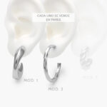 Aretes Acero Inoxidable 93