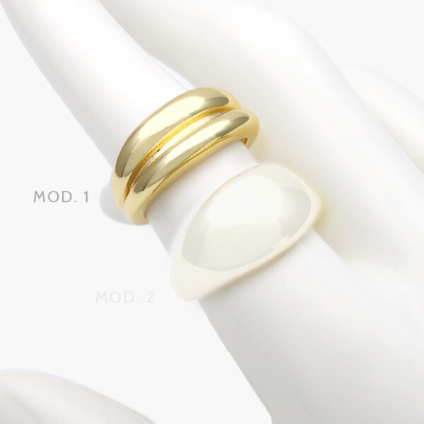 Anillo Chapa de Oro Chunky 1032 - Image 1