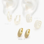 Arracadas Chapa de Oro 808