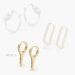 Arracadas Acero Inoxidable Zirconias 180