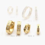 Arracadas Acero Inoxidable Zirconias 231